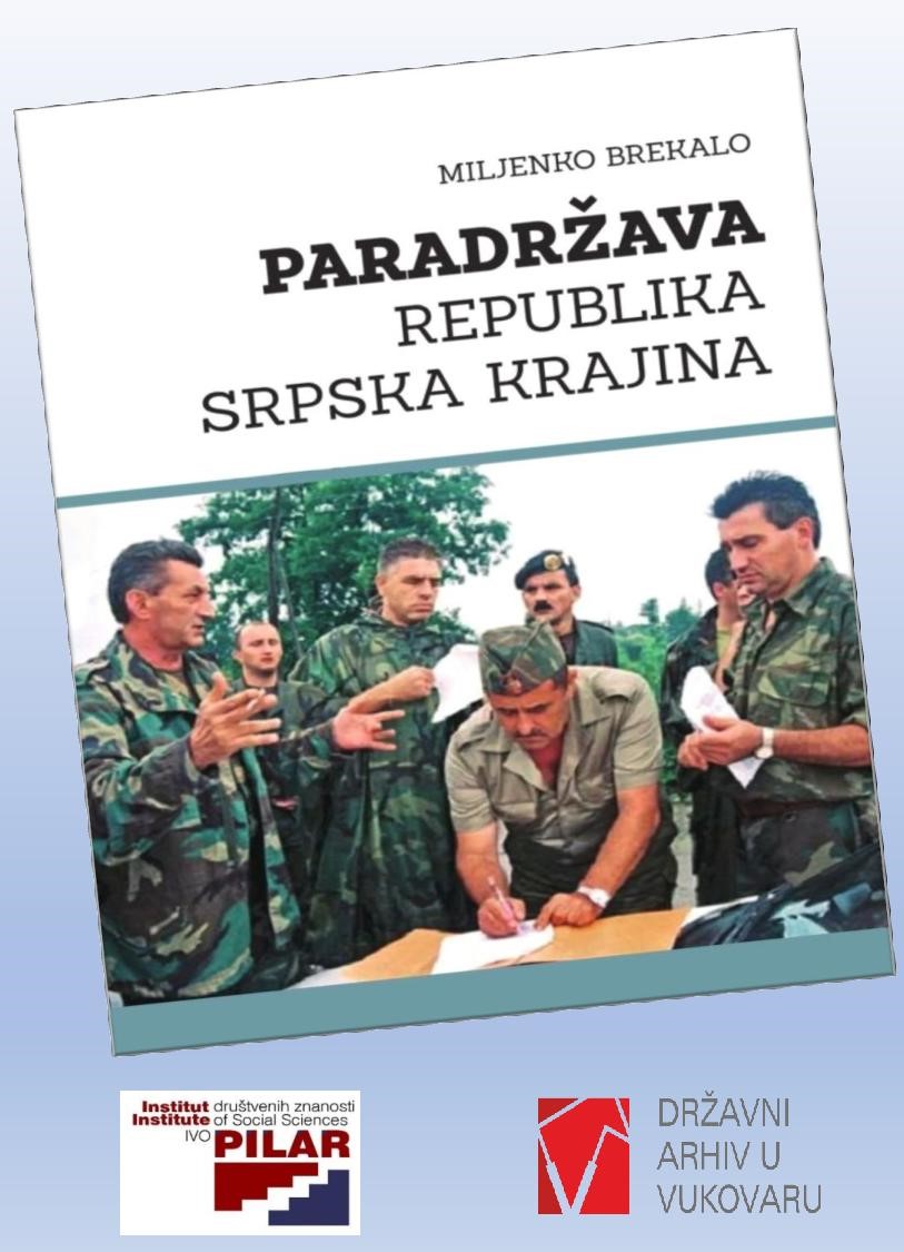 Predstavljanje knjige: Paradržava Republika Srpska Krajina