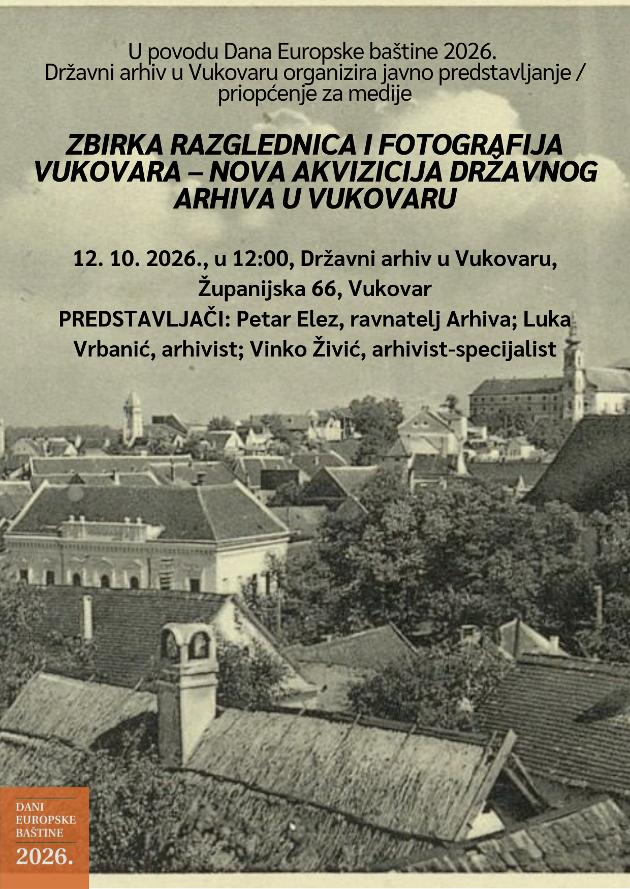 Zbirka razglednica i fotografija Vukovara - Nova akvizicija Državnog arhiva u Vukovaru